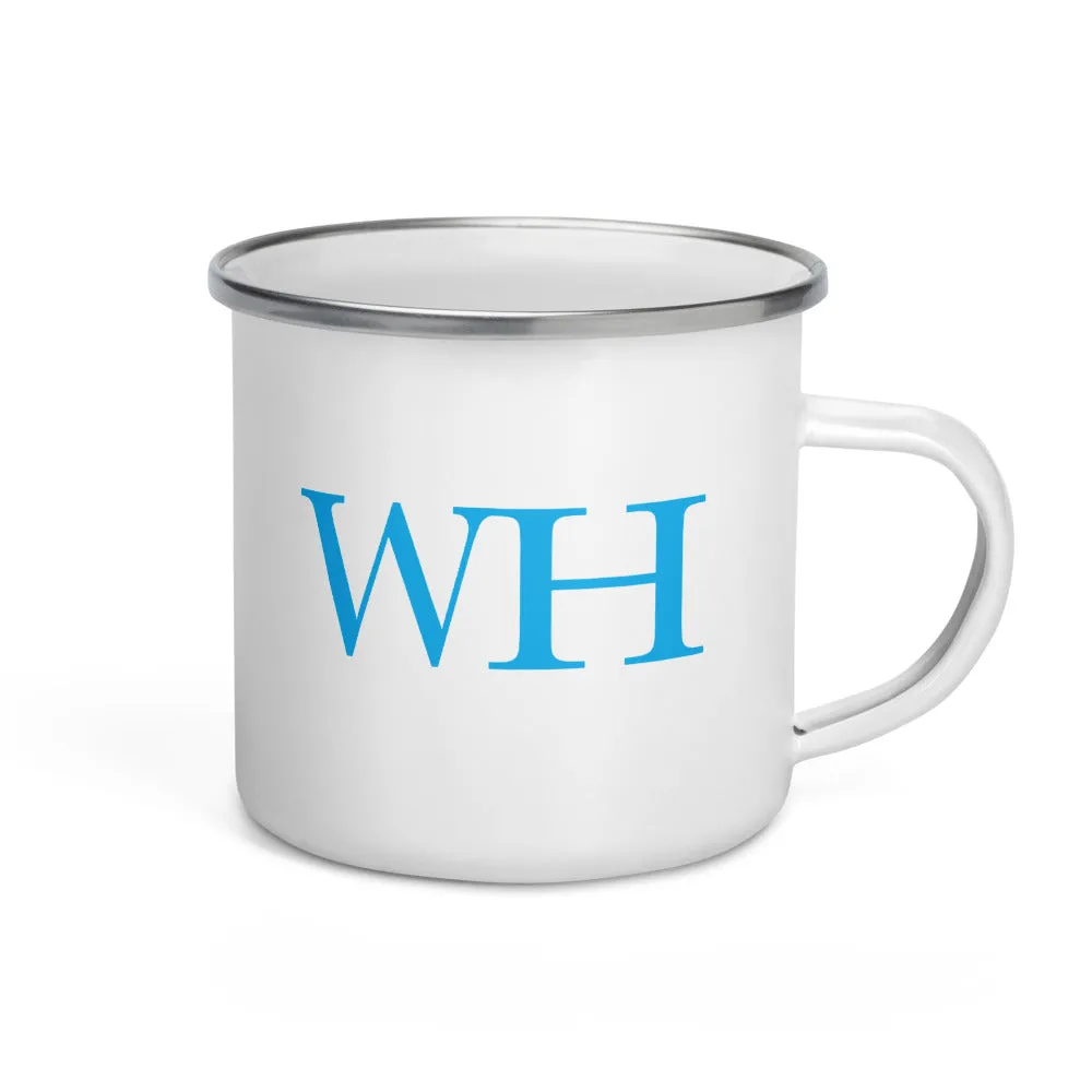 Watch Hill 'WH' Logo Enamel Mug (Cyan)