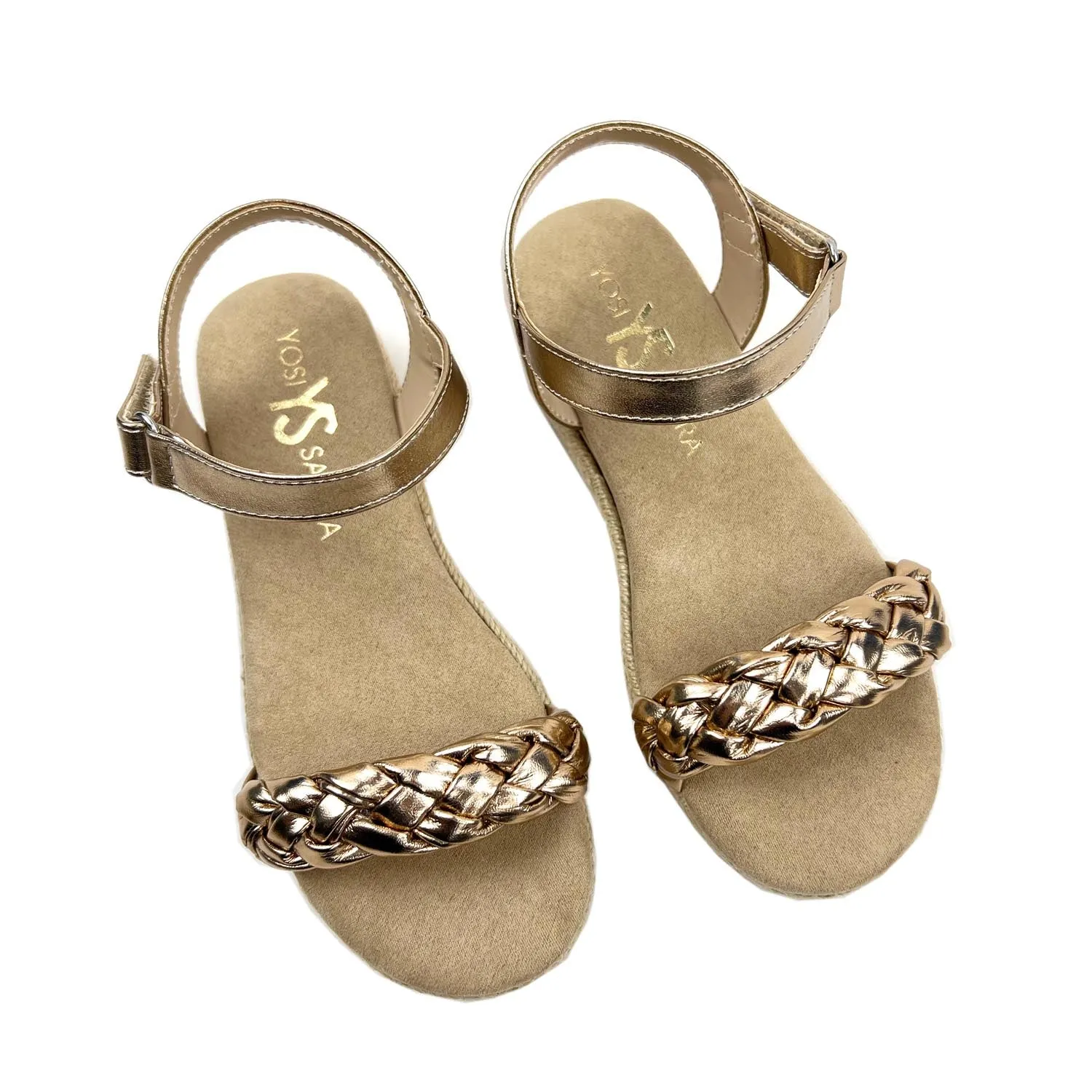 Wedge Sandal in Light Bronze