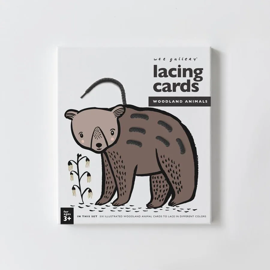 Wee Gallery - Lacing Cards - Woodland Animals