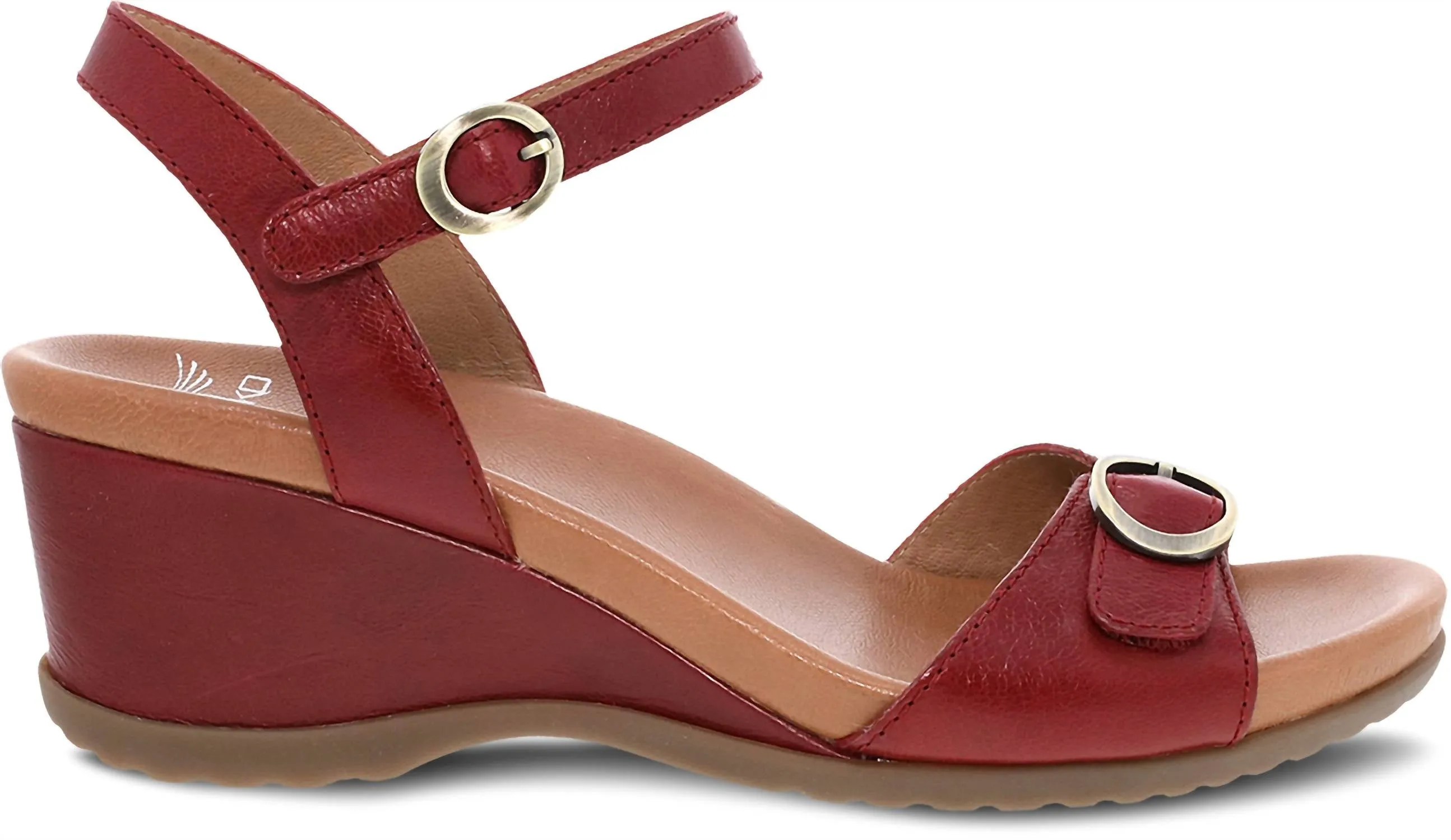 Women's Arielle Wedge Sandal In Red Glazed