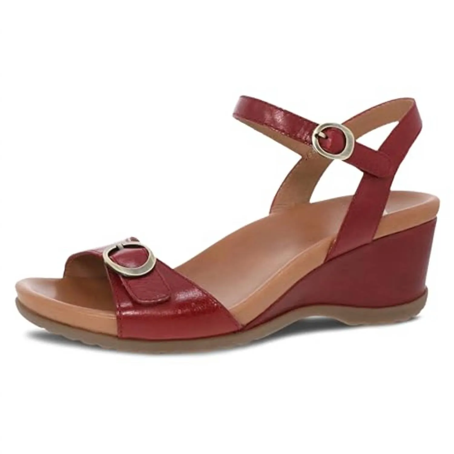 Women's Arielle Wedge Sandal In Red Glazed