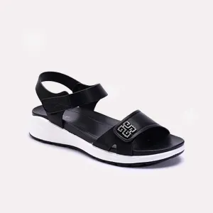 Womens Black Comfy Casual Sandals 0421563