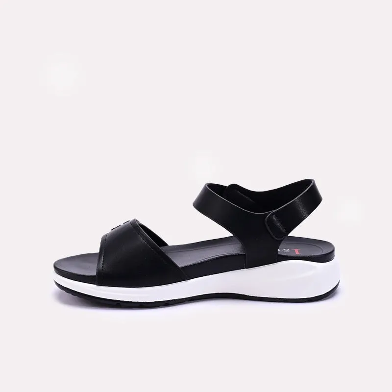 Womens Black Comfy Casual Sandals 0421563