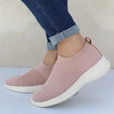 Women's Breathable Comfortable Slip-On Walking Shoes