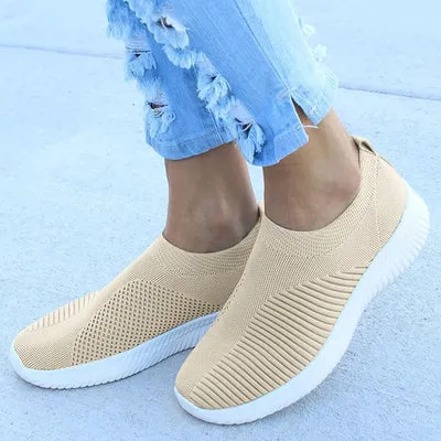 Women's Breathable Comfortable Slip-On Walking Shoes