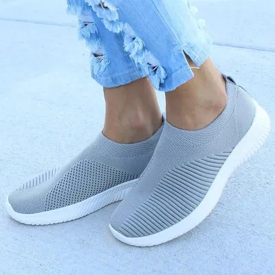Women's Breathable Comfortable Slip-On Walking Shoes