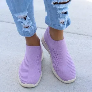 Women's Breathable Comfortable Slip-On Walking Shoes