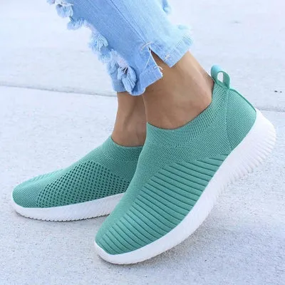 Women's Breathable Comfortable Slip-On Walking Shoes