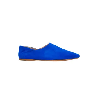 Womens | MAX&Co. Pointed Goat Leather Flats – Cobalt Blue